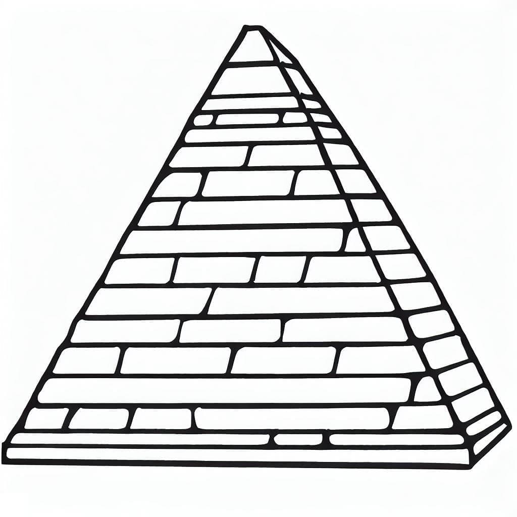 Coloriage Une Pyramide à imprimer