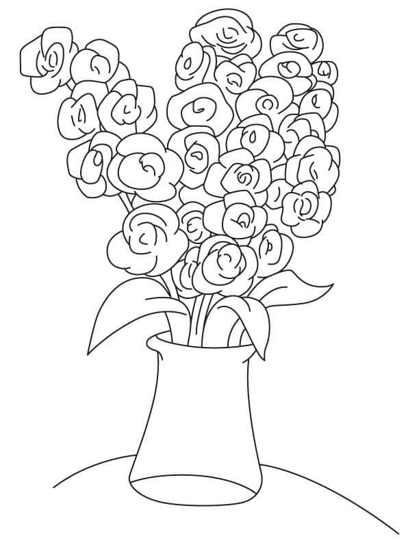 Coloriage Fleurs de Glaïeul 10