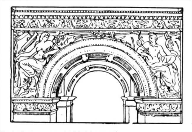 Coloriage Arc de Triomphe 12 à imprimer