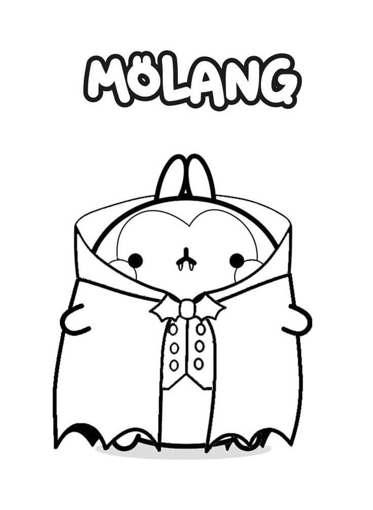 Coloriage Charmant Molang 4 à imprimer