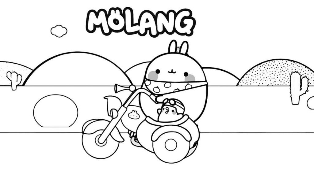 Coloriage Drole Molang 1 à imprimer