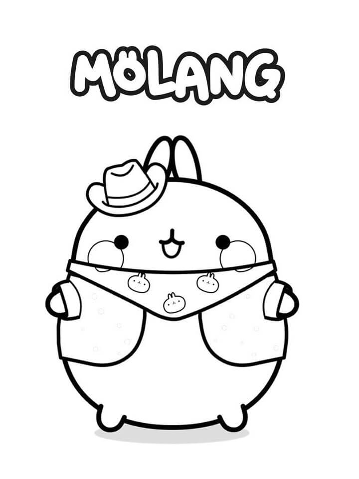 Coloriage Drole Molang à imprimer