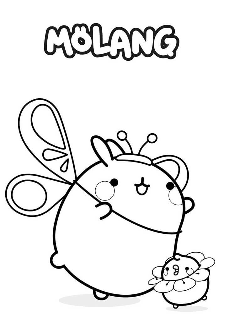 Coloriage Kawaii Molang