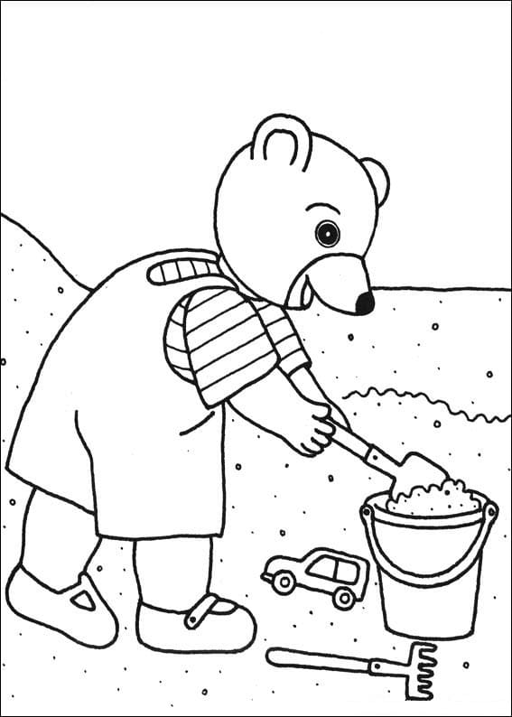 Coloriage Les aventures de Petit Ours Brun 11