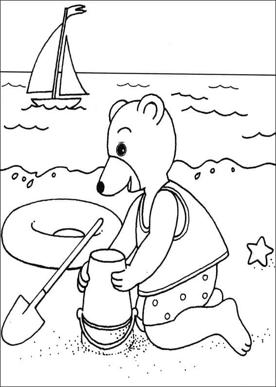 Coloriage Les aventures de Petit Ours Brun 14