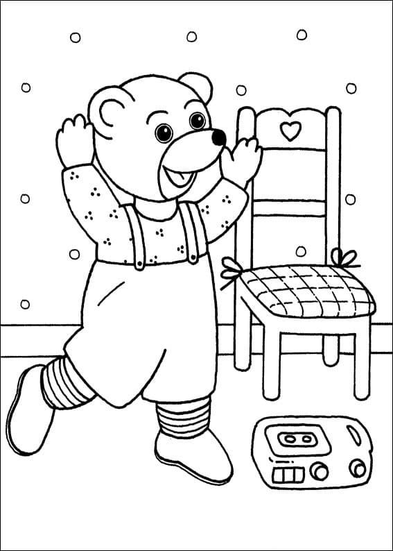 Coloriage Les aventures de Petit Ours Brun 16