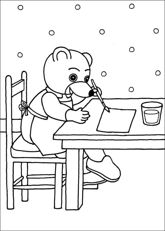 Coloriage Les aventures de Petit Ours Brun 17