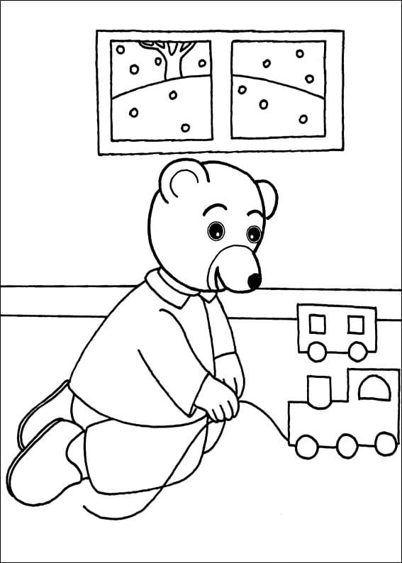 Coloriage Les aventures de Petit Ours Brun 19