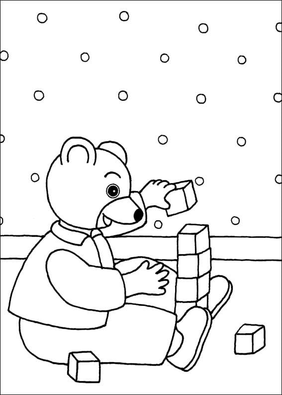 Coloriage Les aventures de Petit Ours Brun 24