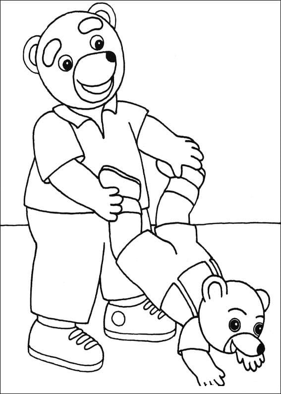 Coloriage Les aventures de Petit Ours Brun 7