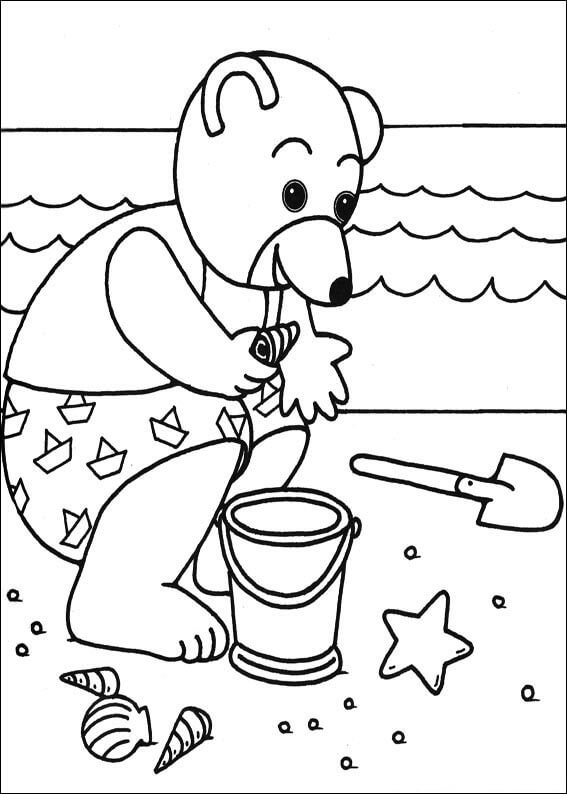 Coloriage Les aventures de Petit Ours Brun