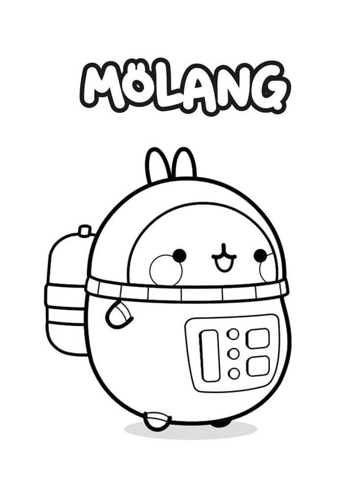 Coloriage Mignon Molang 1 à imprimer