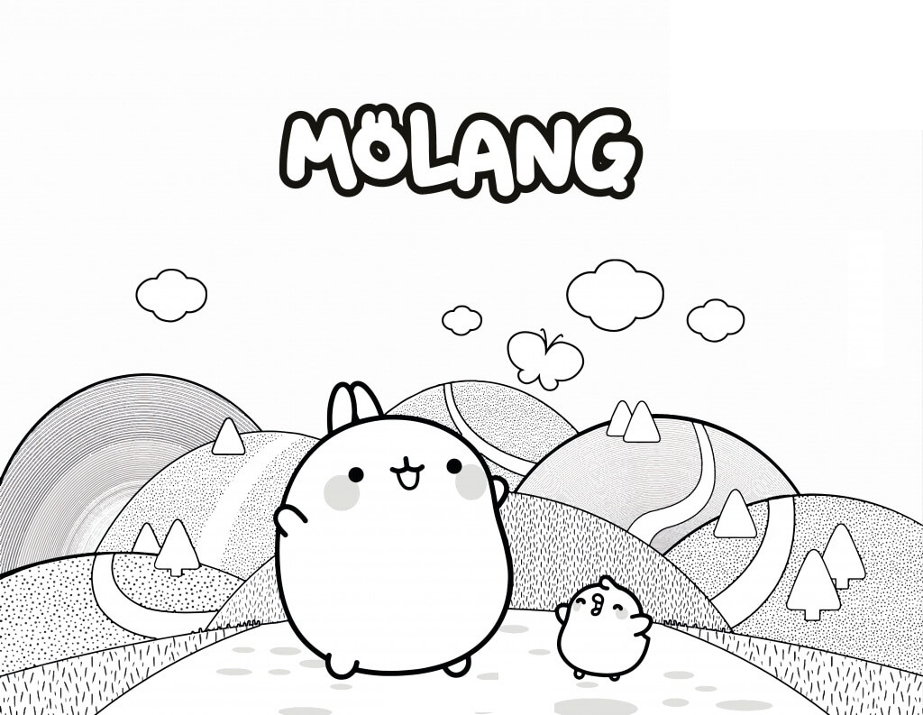 Coloriage Mignon Molang 3 à imprimer