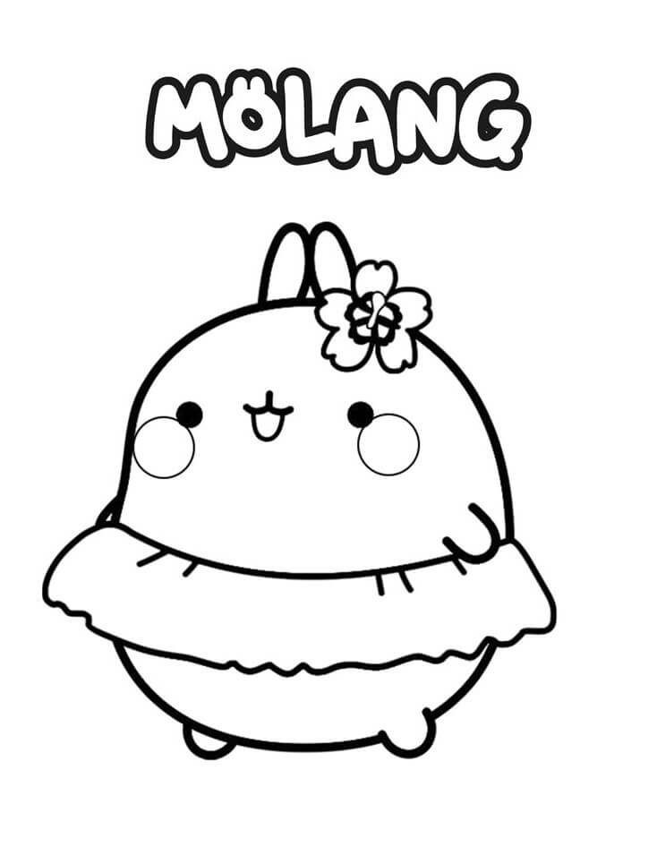 Coloriage Mignon Molang à imprimer