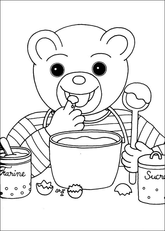 Coloriage Petit Ours Brun 10