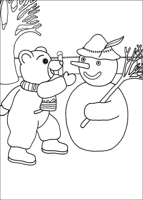 Coloriage Petit Ours Brun 18