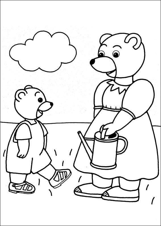 Coloriage Petit Ours Brun 2