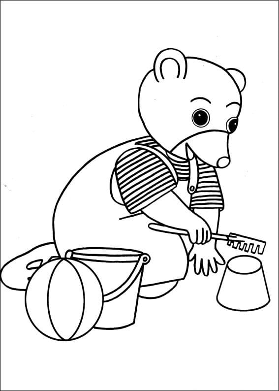 Coloriage Petit Ours Brun 20