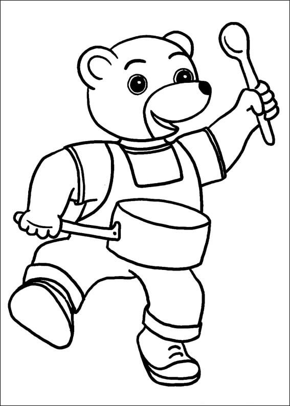 Coloriage Petit Ours Brun 3