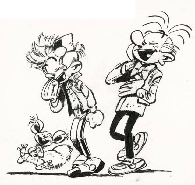 Coloriage Spirou et Fantasio 24