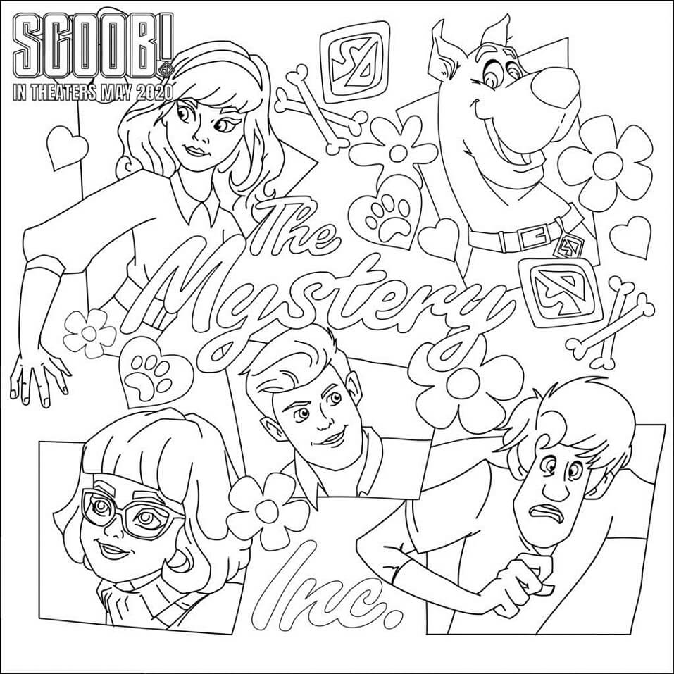 Coloriage Scooby 1