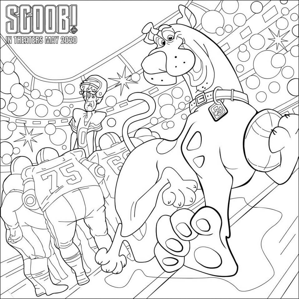 Coloriage Scooby 12