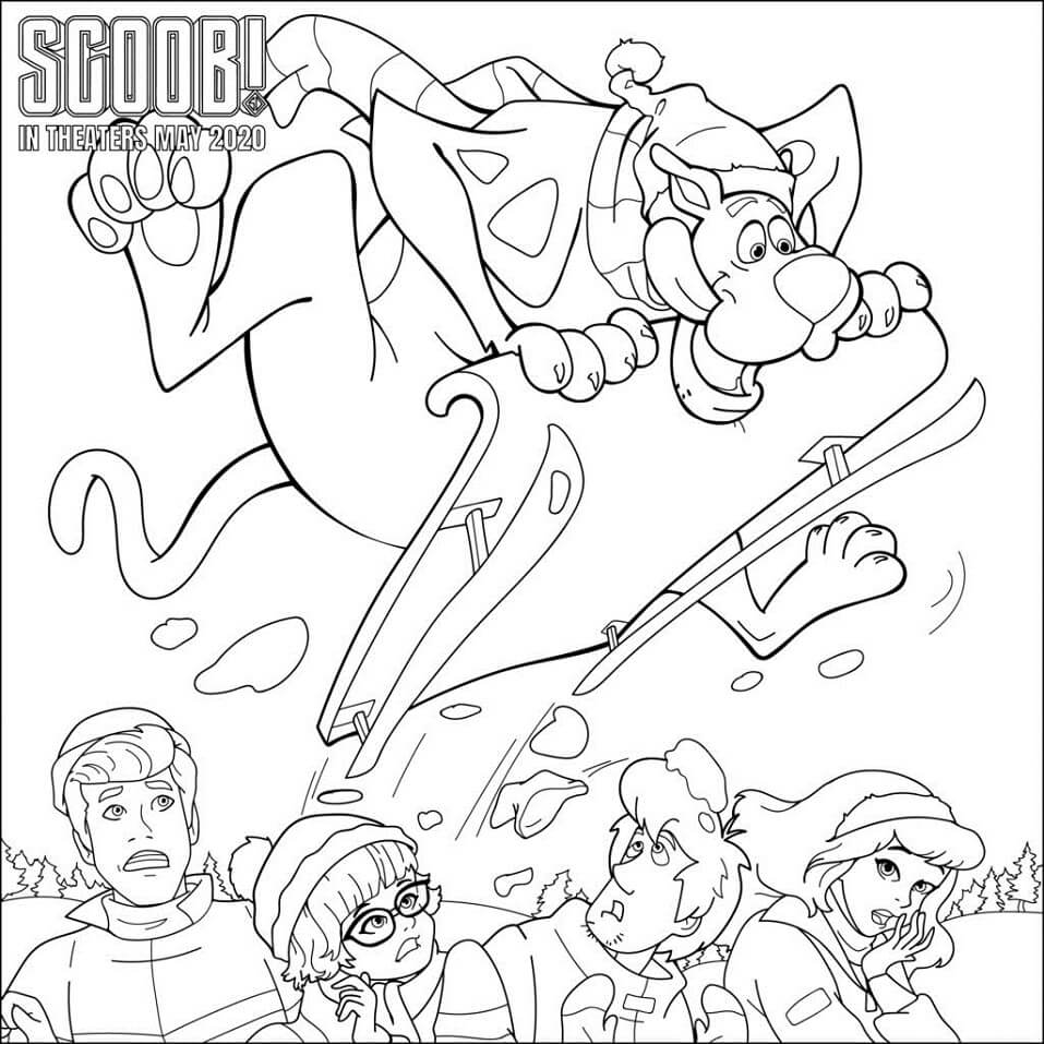 Coloriage Scooby 14