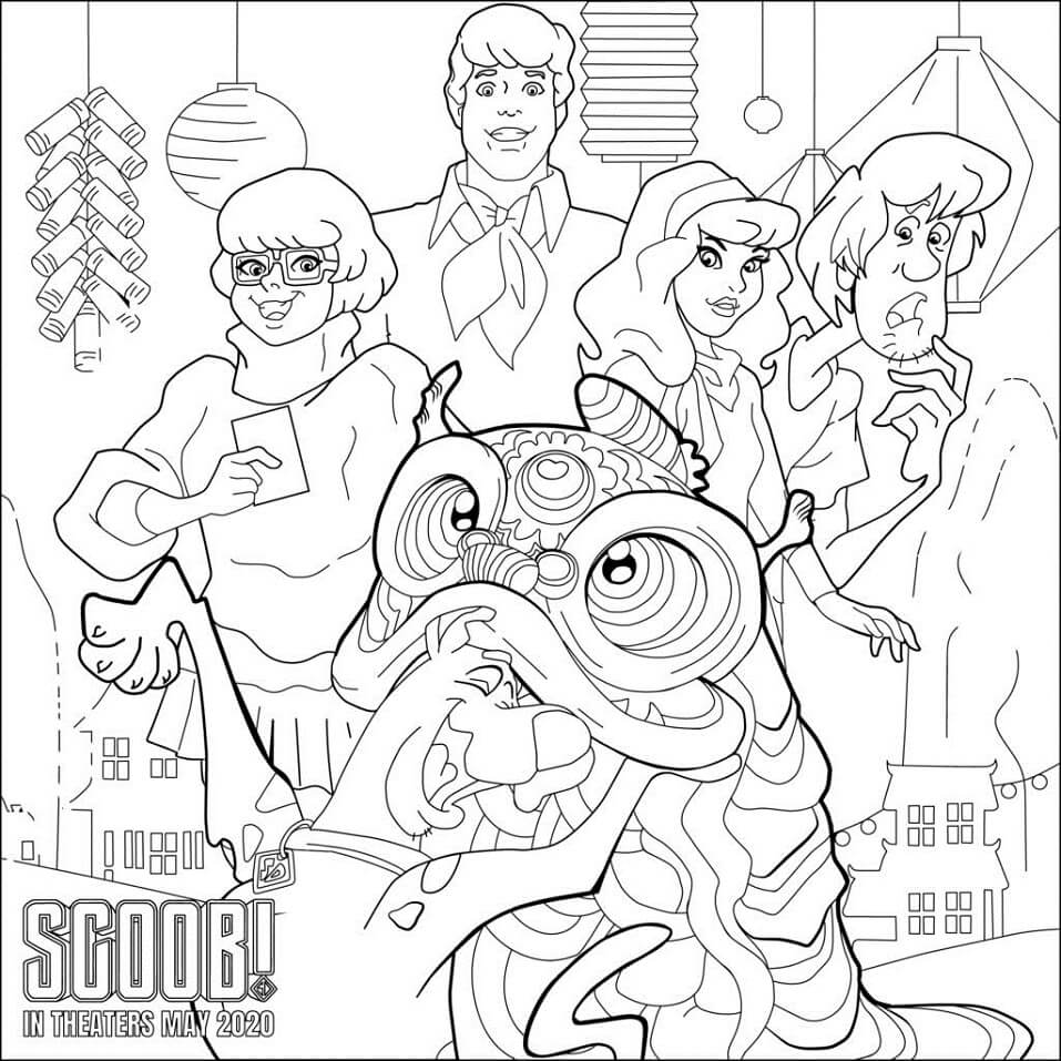 Coloriage Scooby 17