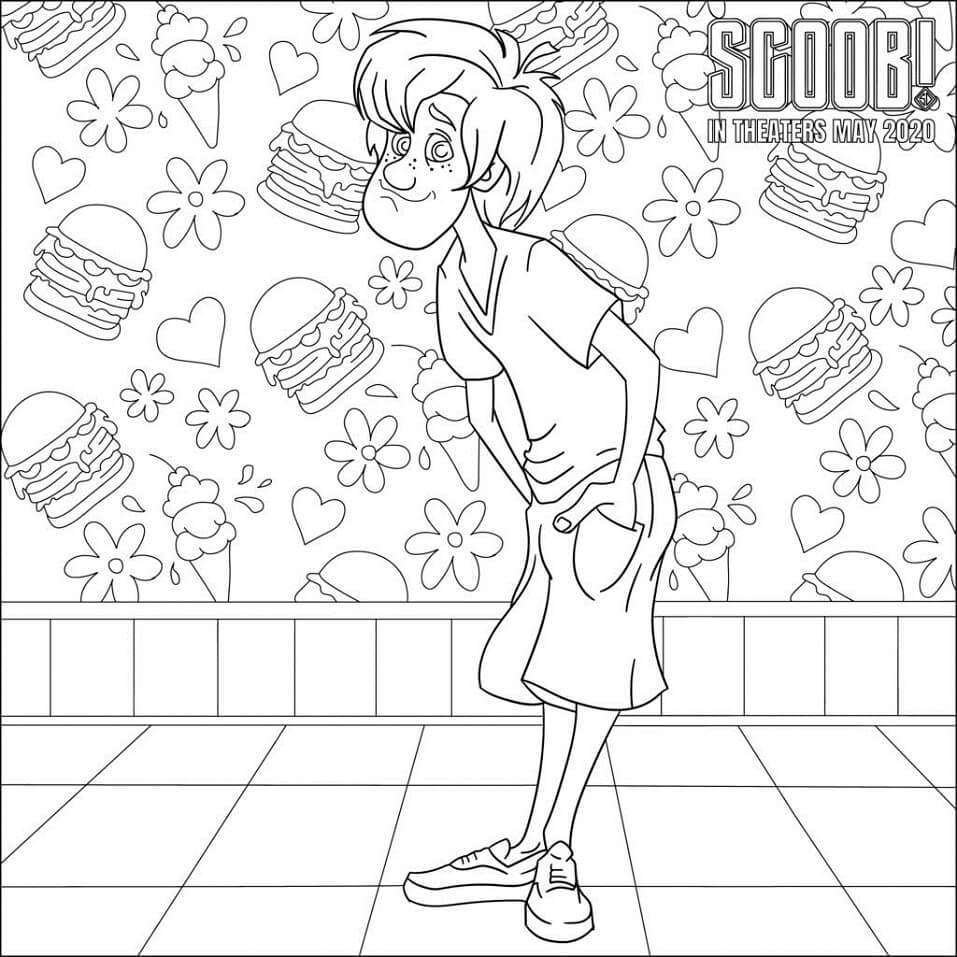 Coloriage Scooby 4