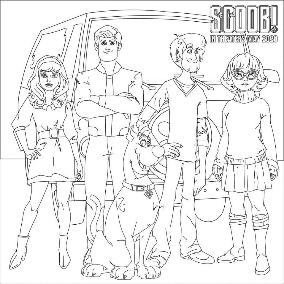 Coloriage Scooby 6