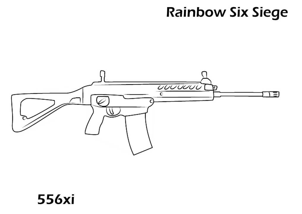 Coloriage 556xi rainbow six siege