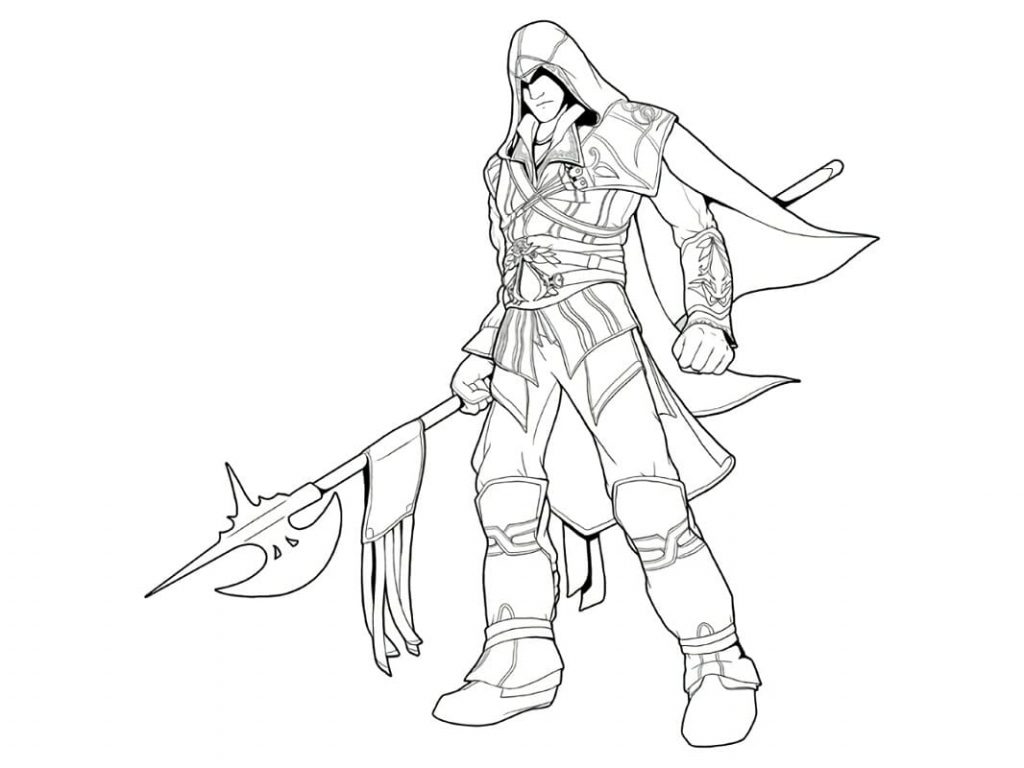 Coloriage assassin’s creed 12 à imprimer