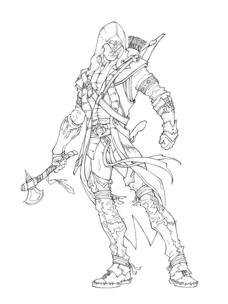 Coloriage assassin’s creed 19 à imprimer