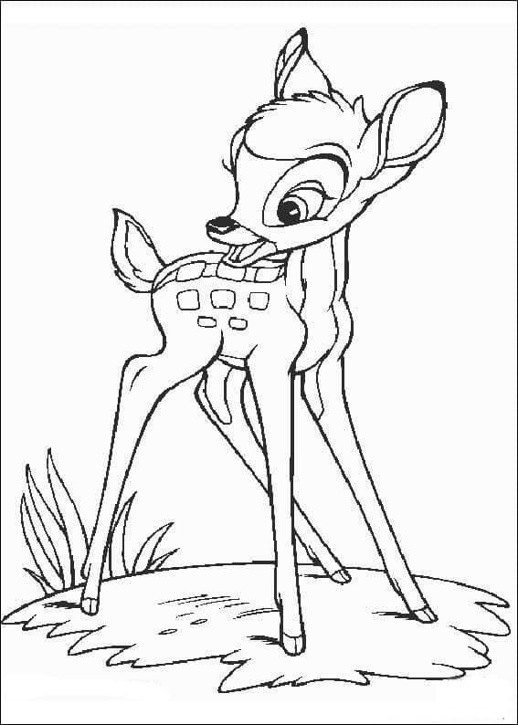 Coloriage Bambi à imprimer