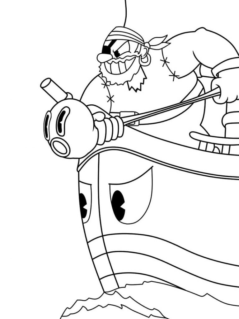 Coloriage captain brineybeard à imprimer