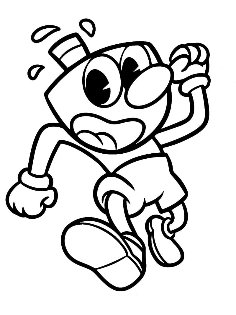 Coloriage cuphead 2