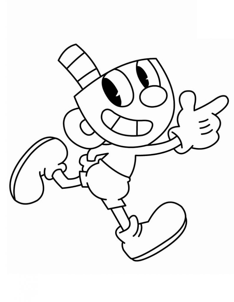 Coloriage cuphead 6 à imprimer