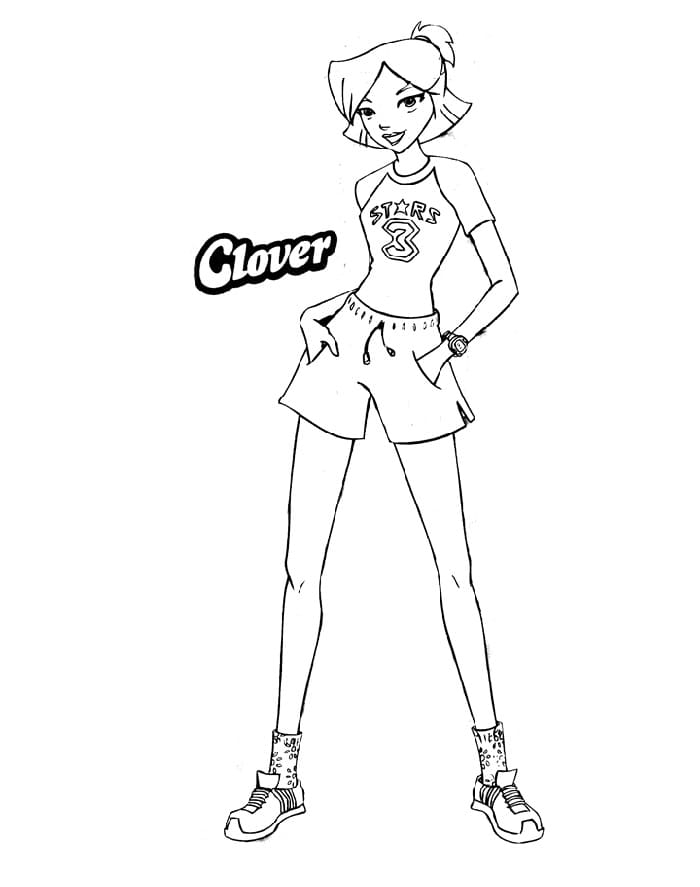 Coloriage jolie clover