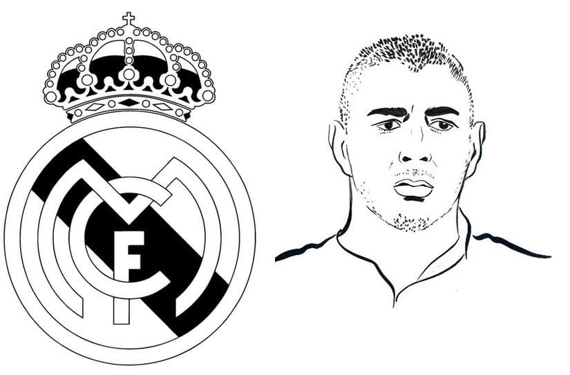 Coloriage karim benzema 5