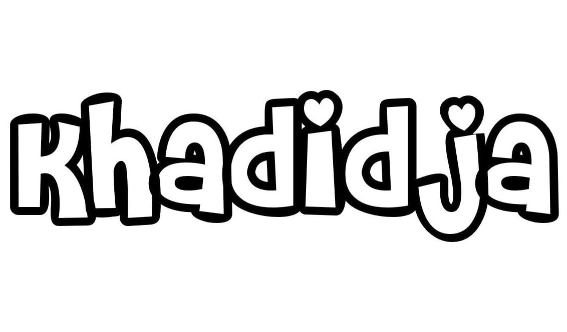 Coloriage Khadidja à imprimer