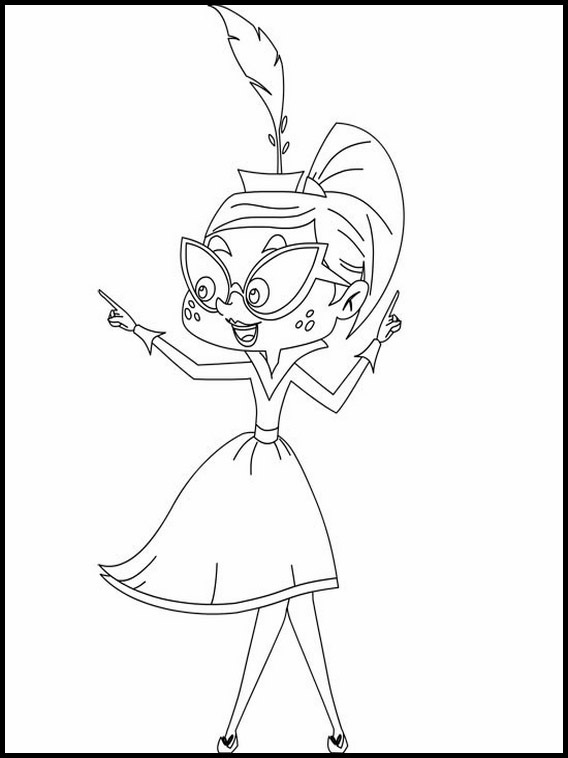 Coloriage Miss Moon à imprimer