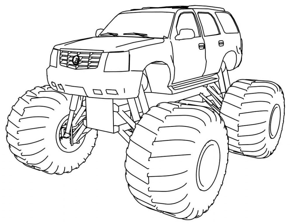 Coloriage monster truck 9 à imprimer