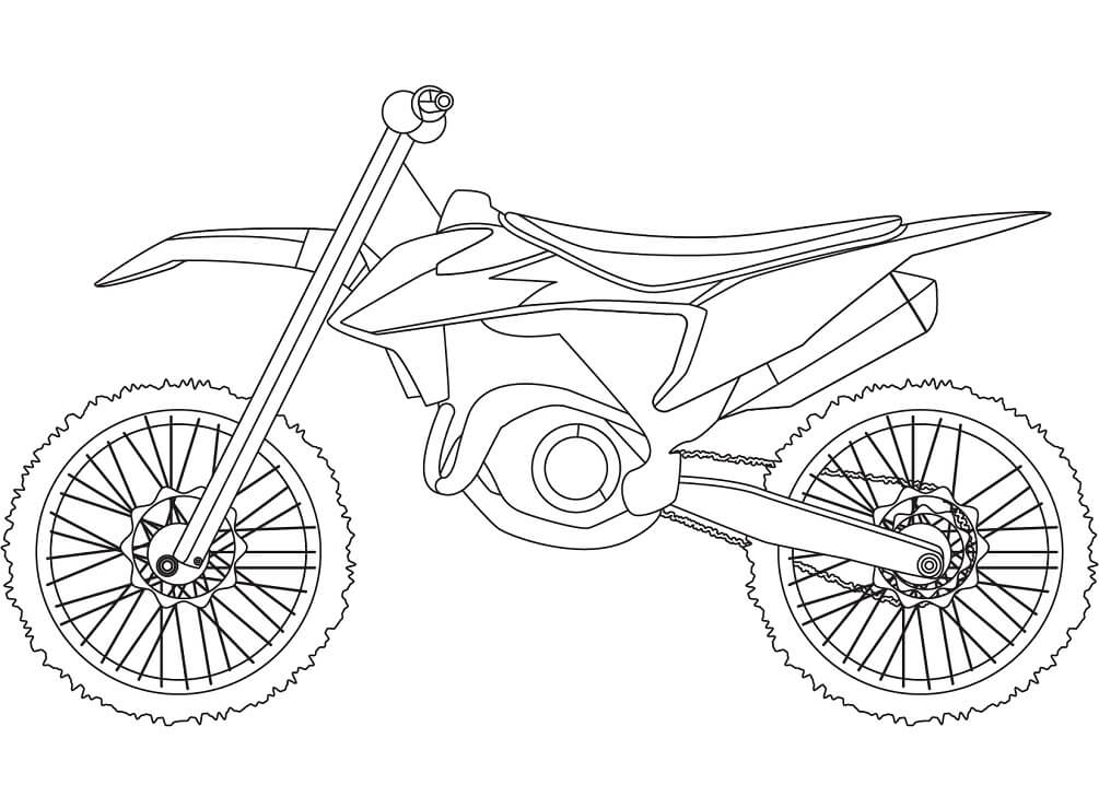 Coloriage moto cross 2