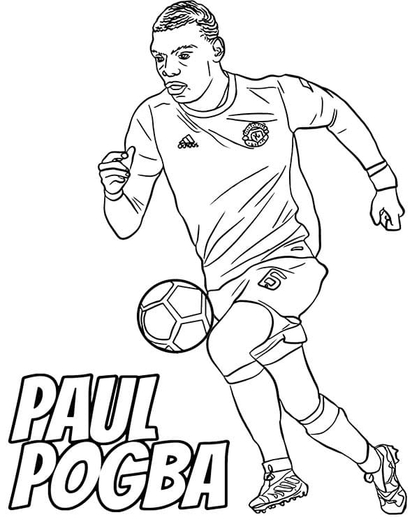 Coloriage Paul Pogba à imprimer