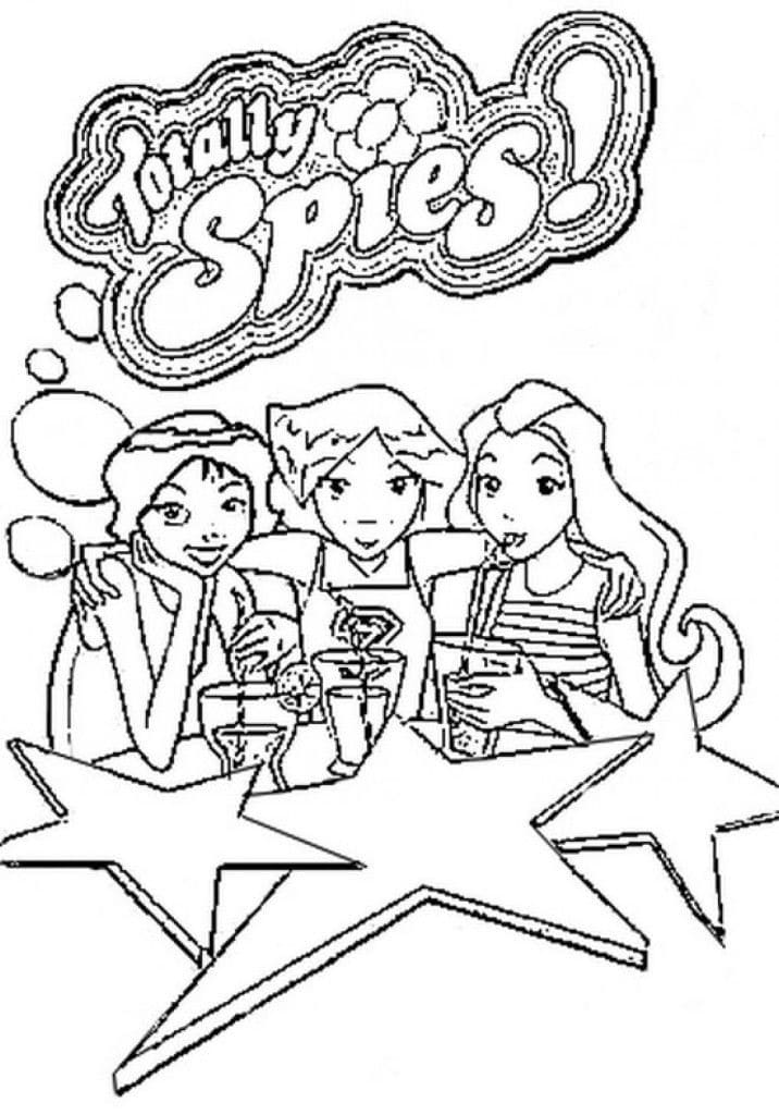 Coloriage totally spies 1