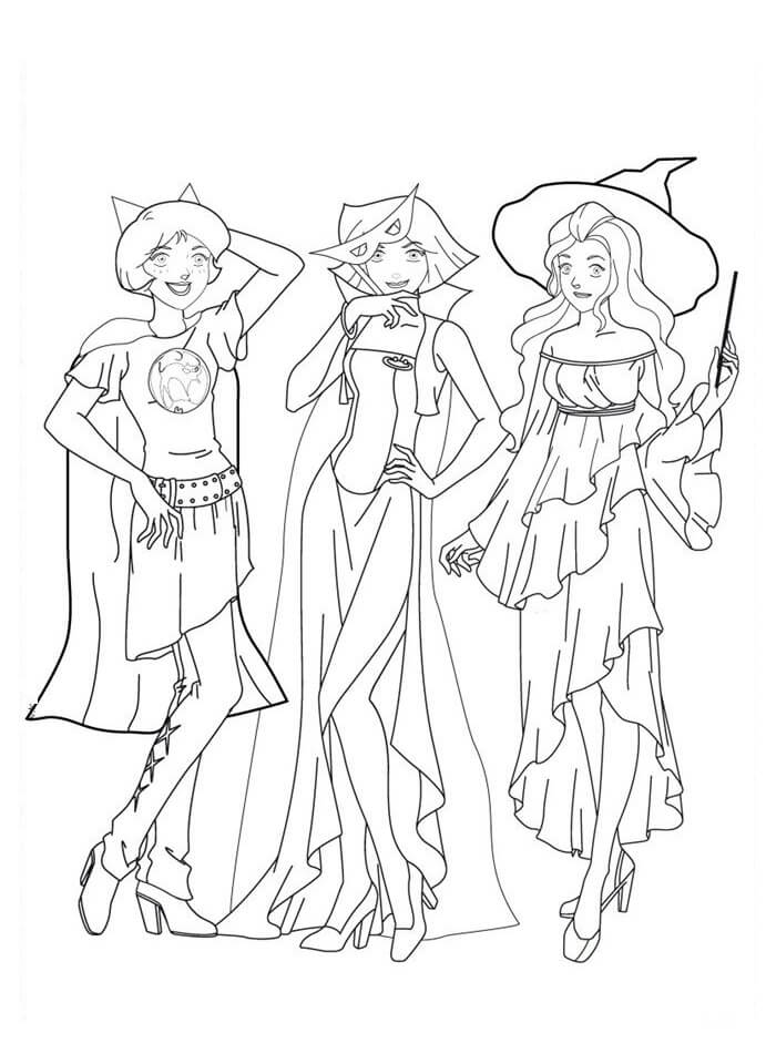 Coloriage totally spies 2