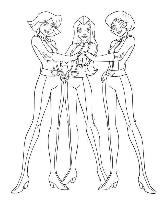 Coloriage totally spies 3