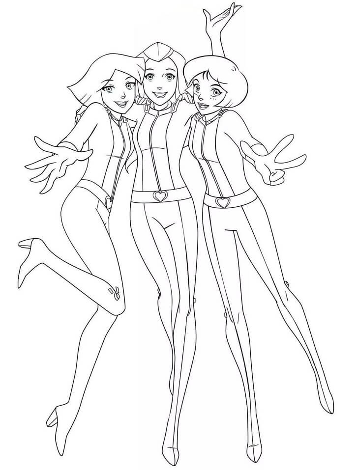 Coloriage totally spies 4