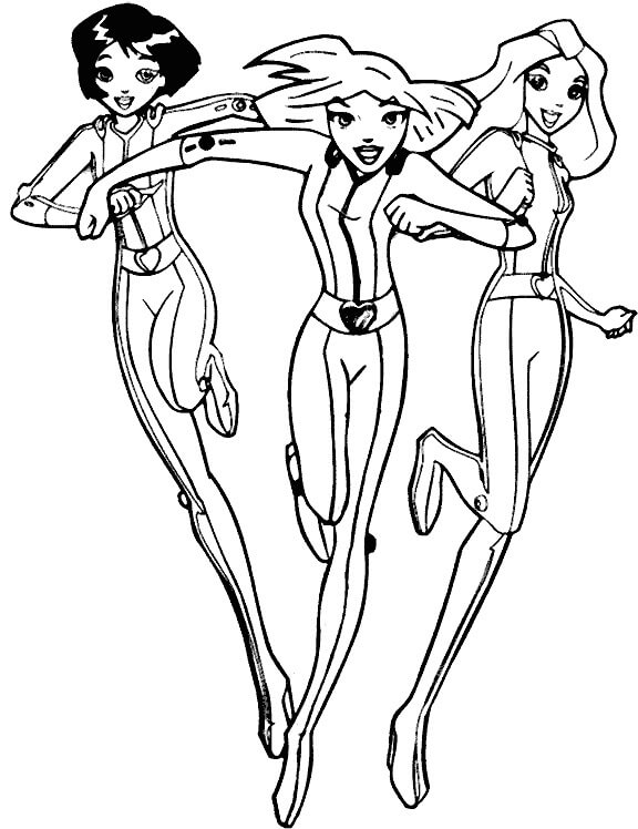 Coloriage totally spies 5