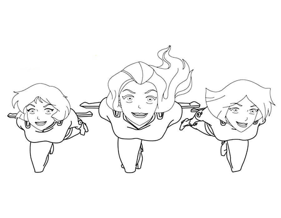 Coloriage totally spies 6